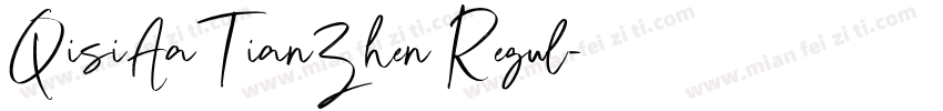 QisiAaTianZhen Regul字体转换